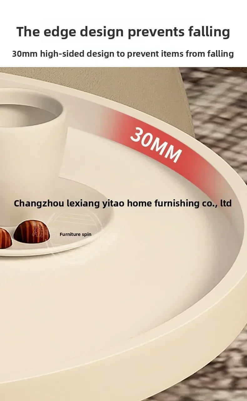 Small round table small apartment bedside table bedroom coffee table rack