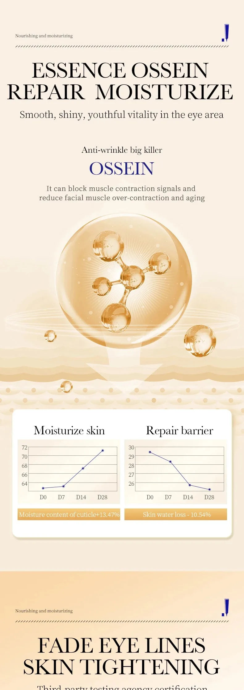 SADOER Collagen Skin Care Sets Anti Wrinkles Serum for Face Moisturizing Anti-aging Anti Dark Circles Eye Cream Skin Care Kit