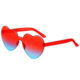 Sun Glasses Goggles Uv Gradient Heart Sunglasses Heart-Shaped Sunglasses Fashionable Colorful Eyeglasses Eyewear Driving Goggles