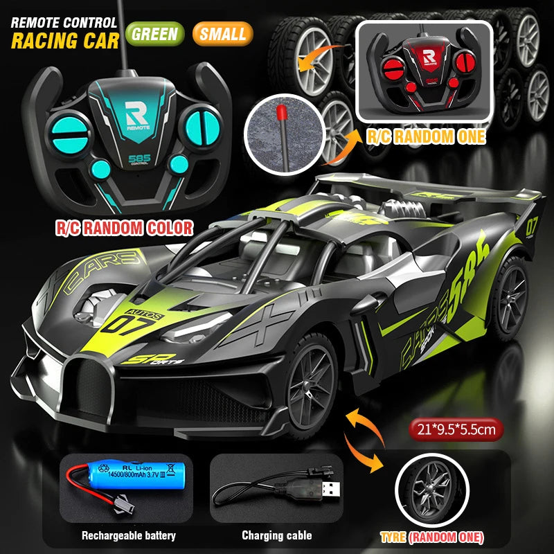 RC Car High Speed Sports Remote Controlled Mini Scale Model Vehicle Electric Drift Racing Car Toys for Boys Kids Birthday Gifts