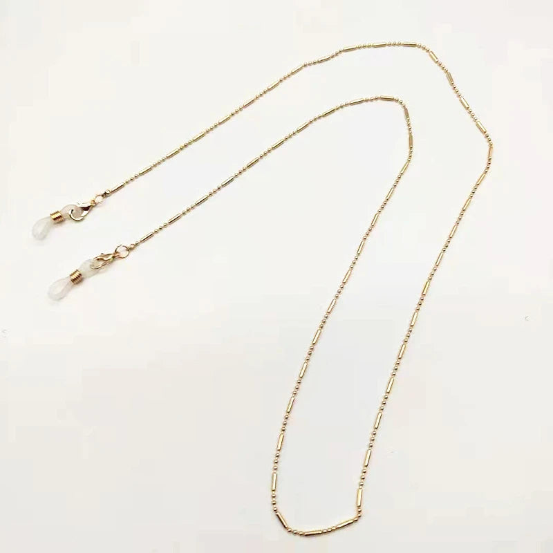 Mask Sunglasses Chains for Women Men Black Gold Silver Color Alloy Beads Antislip Chains Fashion Eyewear Accessories Wholesale