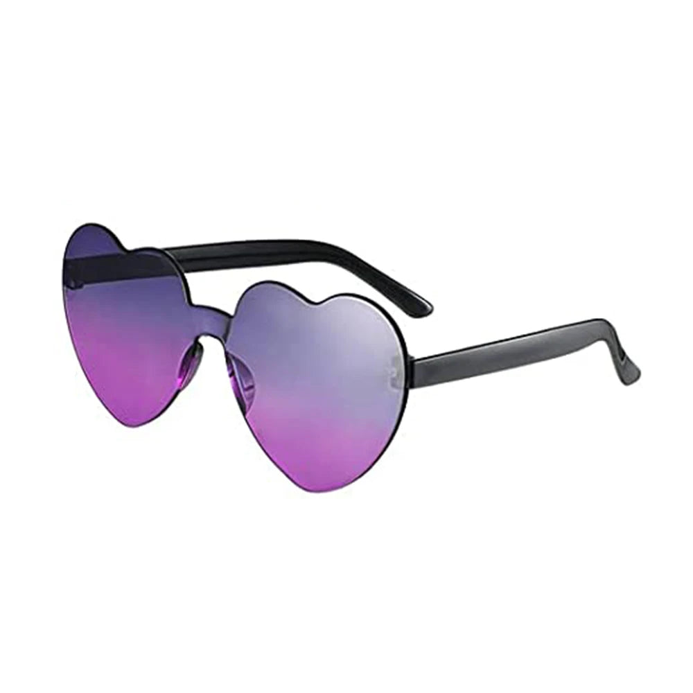 Sun Glasses Goggles Uv Gradient Heart Sunglasses Heart-Shaped Sunglasses Fashionable Colorful Eyeglasses Eyewear Driving Goggles