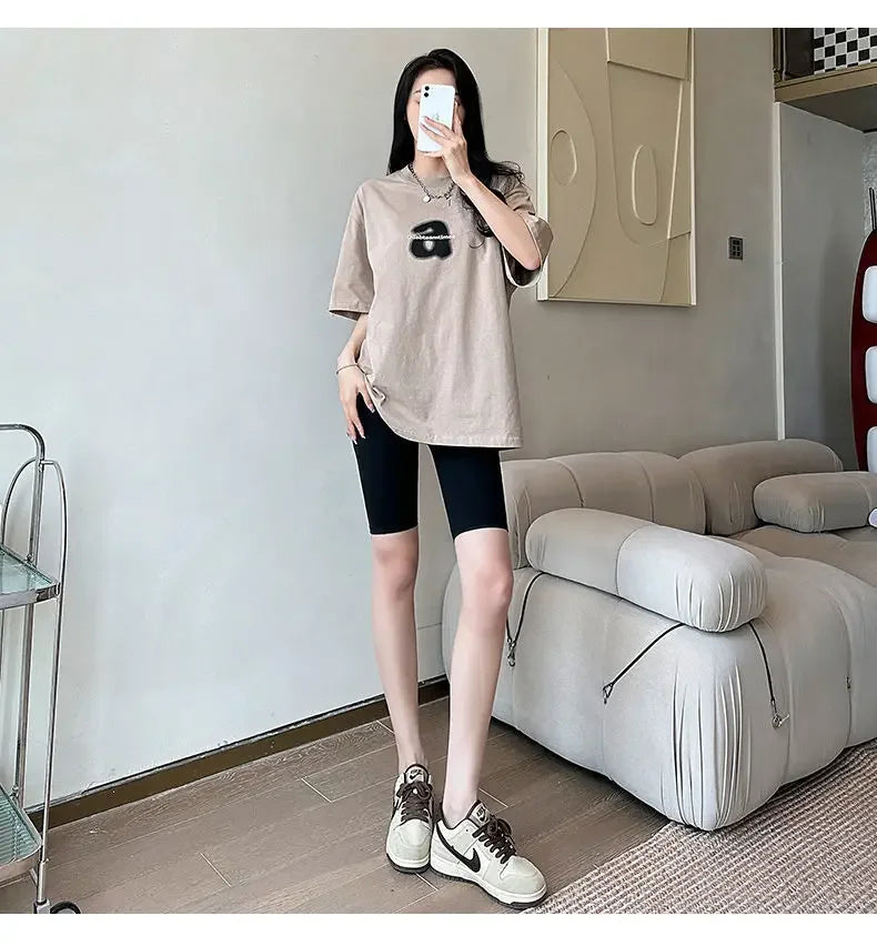 Ladies Yoga Shorts High Waist Tight Fitness 2-in-1 Workout Streetwear Casual Gym Running Activewear Comfy Shorts