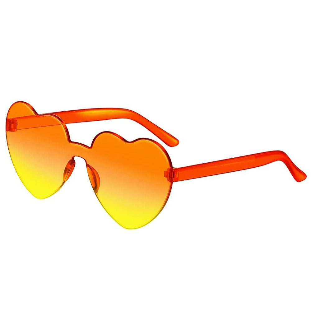 Sun Glasses Goggles Uv Gradient Heart Sunglasses Heart-Shaped Sunglasses Fashionable Colorful Eyeglasses Eyewear Driving Goggles