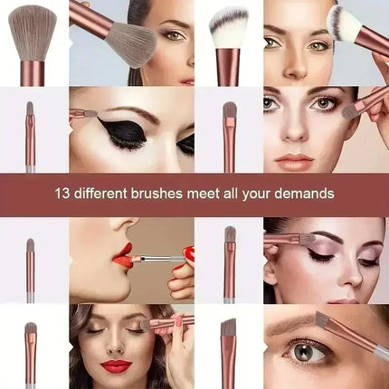 Soft Cosmetic Brush Set with Blender