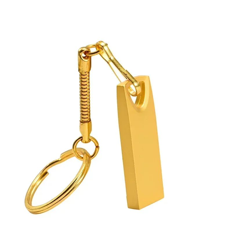 JASTER Metal USB Flash Drive 64GB Creative Business Gifts Memory Stick Mini Black Pen Drive 32GB Golden Key Chain Business Gift
