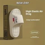 High Elastic Air-sensitive Thick-soled Slippers for Summer Wear, Soft-soled Non-slip Sandals Are Unisex for Home Bathing