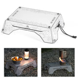 Small Backpacking Table Ultralight Outdoor Fishing Furniture Portable Mini Dining Table Multifunctional for BBQ Picnic