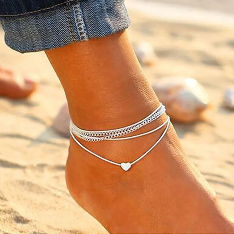 Modyle Fine Sexy Anklet Ankle Bracelet Cheville Barefoot Sandals Foot Jewelry Leg Chain On Foot Pulsera Tobillo For Women