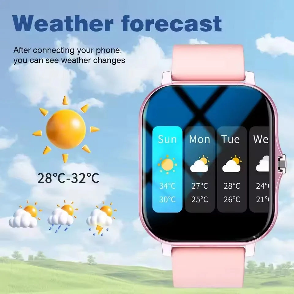 2026 Smart Watch Android IOS Phone 1.83 Inch Color Screen Bluetooth Answer Call Fitness Watches Tracker Smartwatch Women Men New