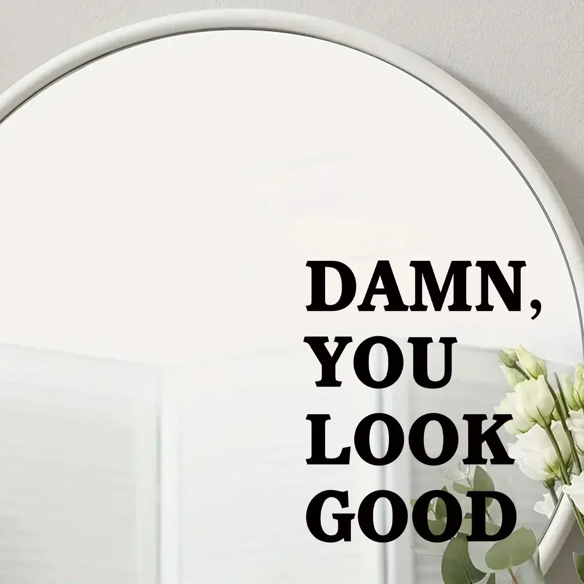 1Pc Encouraging Text Wall Mirror Sticker Furniture Home Decor Accessories Living Room Kids Room Decoration Bedroom Wall Decals
