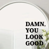 1Pc Encouraging Text Wall Mirror Sticker Furniture Home Decor Accessories Living Room Kids Room Decoration Bedroom Wall Decals