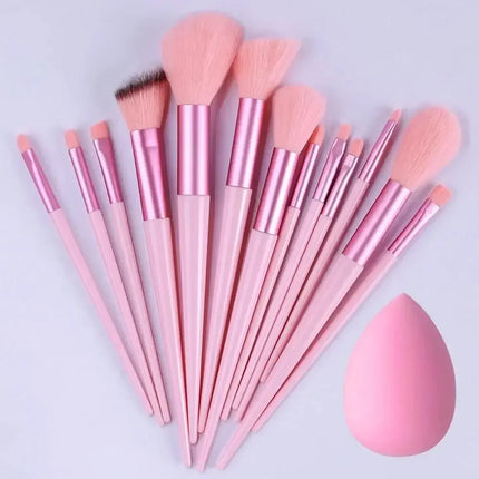 Soft Cosmetic Brush Set with Blender