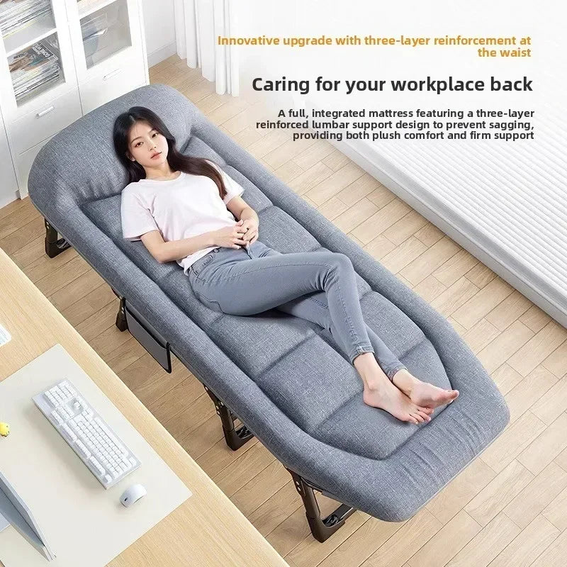Household GoodsLunch Break Folding Bed Office Single Recliner Portable Hospital Escort March Dual-purpose Nap Bed