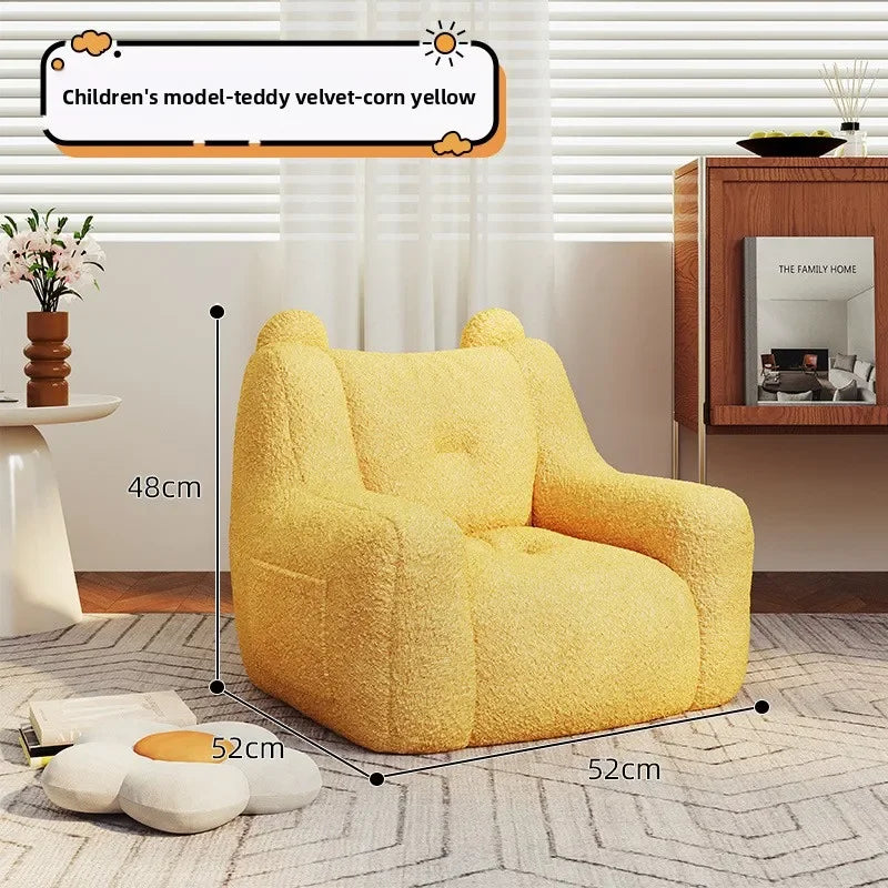 Adult sofa lazy sofa chair reading book corner small sofa chair bedroom cartoon lazy seat