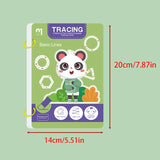 34-Page Reusable Educational Workbook Set, Perfect for Children's Drawing and Handwriting Training, Ideal for Christmas