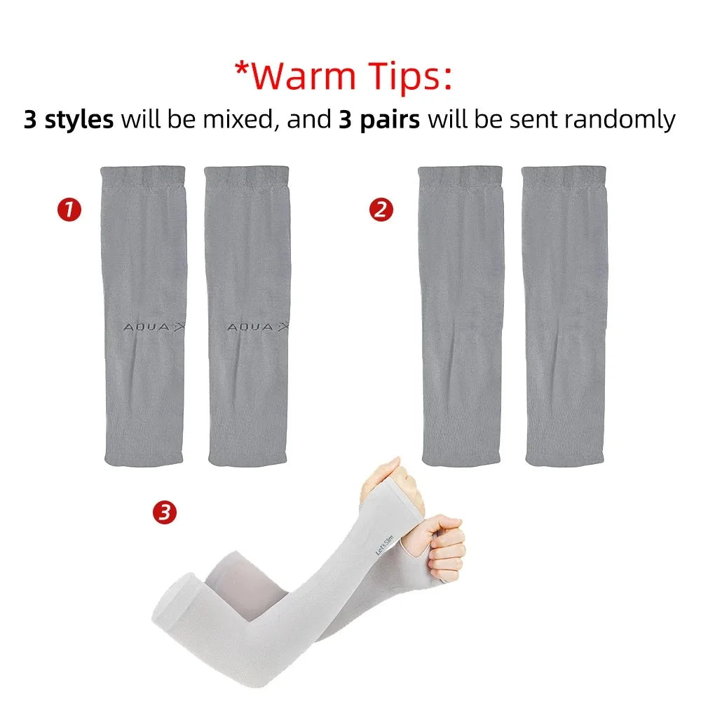 Breathable Sun Protection Sleeves - Cooling, UV Protection For Driving, Golfing, Fishing, Cycling, Hiking & Doing Sports