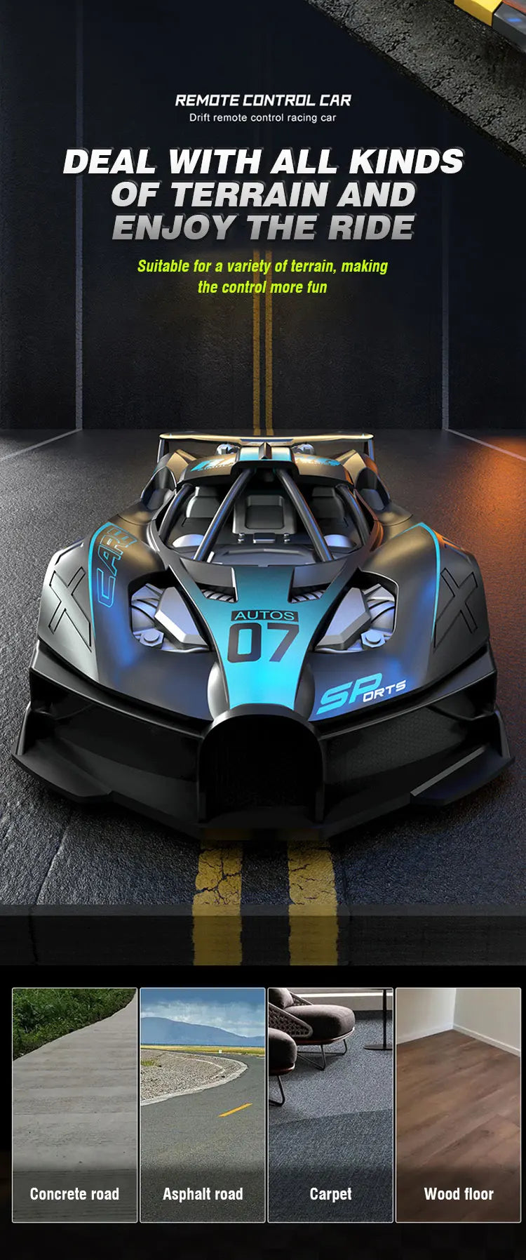RC Car High Speed Sports Remote Controlled Mini Scale Model Vehicle Electric Drift Racing Car Toys for Boys Kids Birthday Gifts
