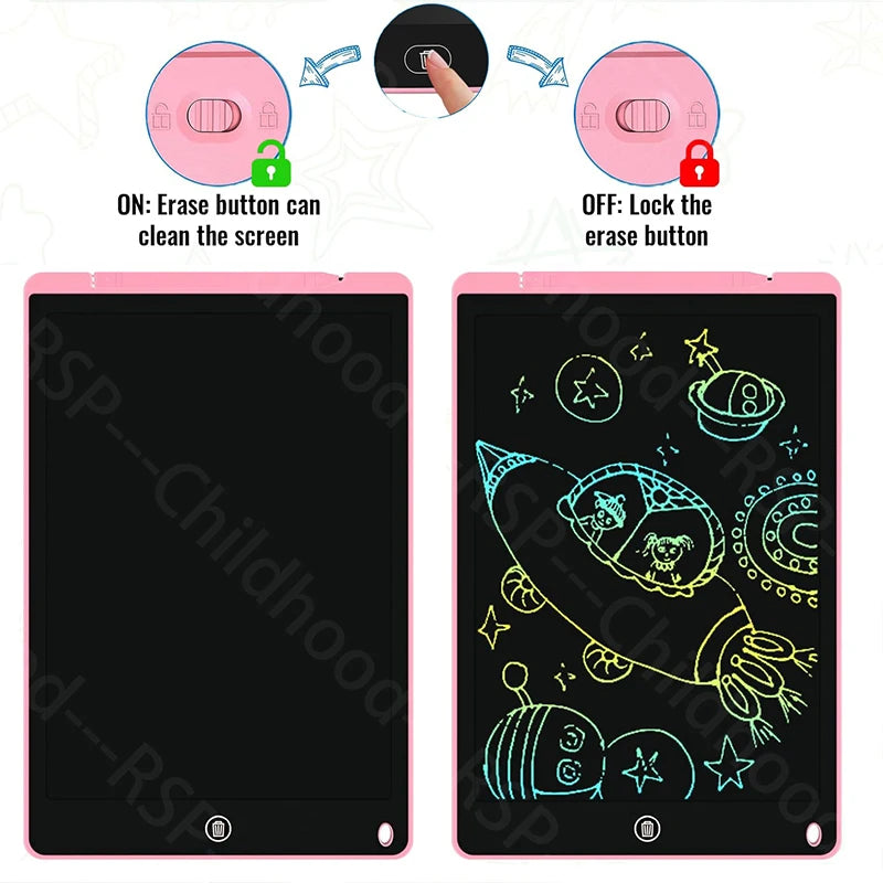 12 Inch / 8.5 Inch LCD Writing Board Drawing Tablet Colorful Doodle Board Eye Protection Learning Gifts for young people