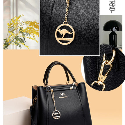 2024 Luxury Women Designer 3 Layers Shoulder Crossbody Sac Ladies Large Capacity Leather Handbags Shopper Brand Messenger Totes