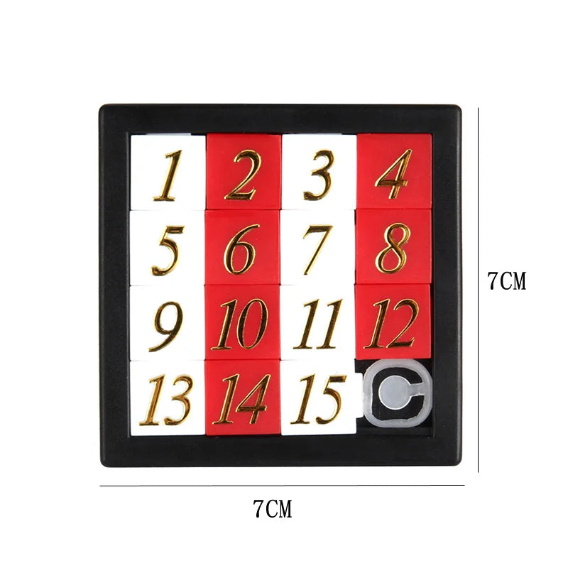 Number Sliding Puzzle Game Huarong Road Brain Teaser IQ Test Montessori Educational Toys Classroom Prizes For Students