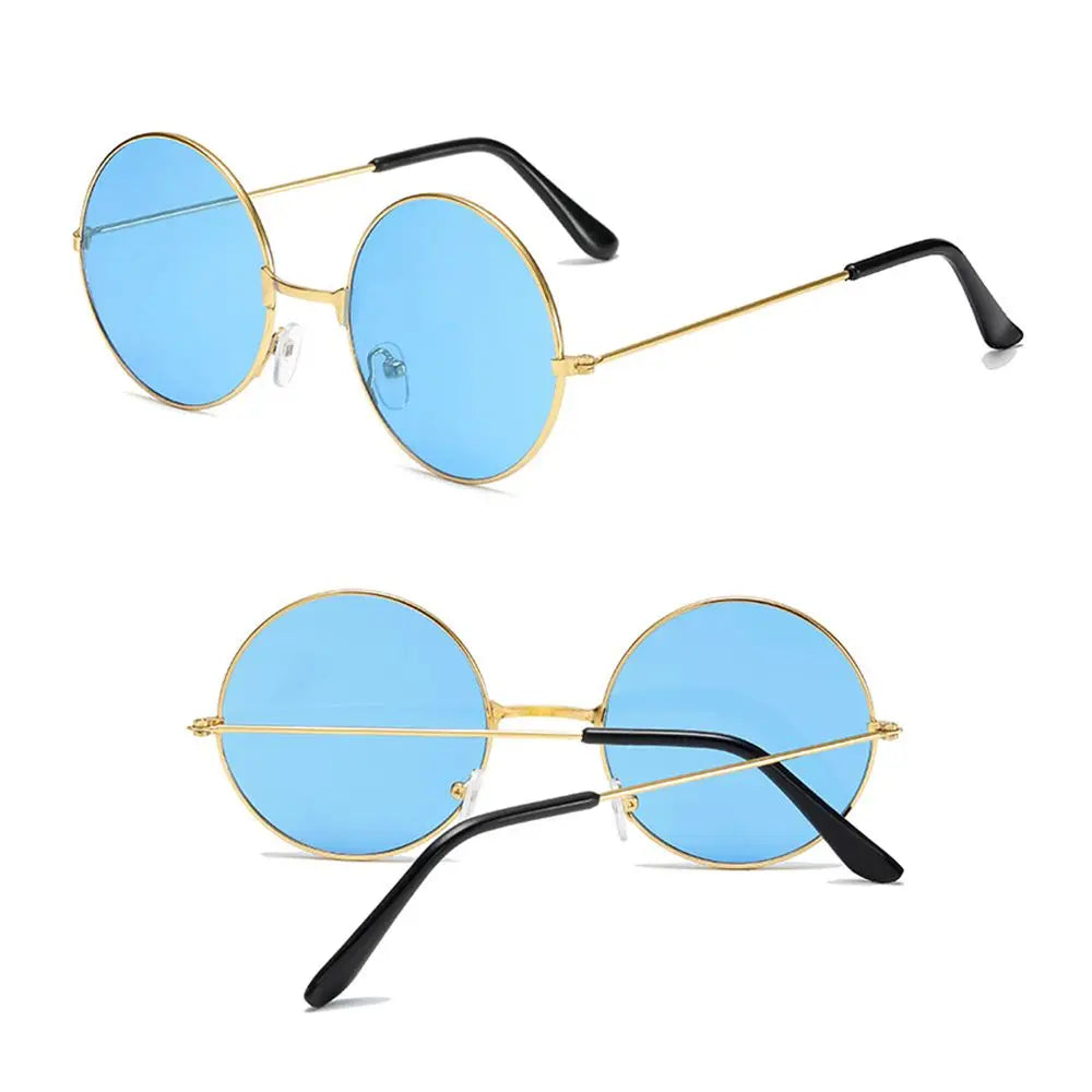 Fashion Party Hippie Round Sunglasses Metal Sunglasses Circle Glasses Eyewear
