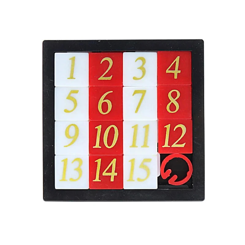 Number Sliding Puzzle Game Huarong Road Brain Teaser IQ Test Montessori Educational Toys Classroom Prizes For Students