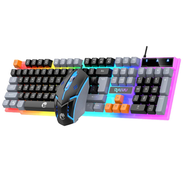 T26 Three-Tone Wired Keyboard & Mouse Combo