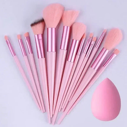 Soft Cosmetic Brush Set with Blender