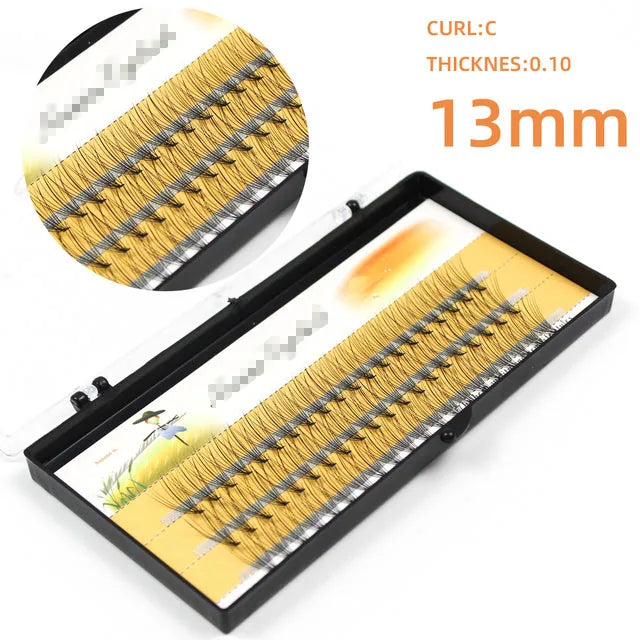 60 bundles/box individual lashes, 10D 0.07/0.1thick clusters eyelash extension, natural false eyelashes, makeup lashes wholesale