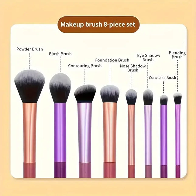 Professional 8PCS Makeup Brush Kit