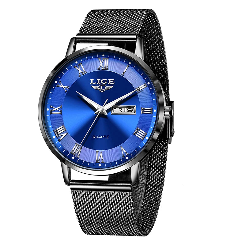 LIGE New Creative Ladies Watches Fashion Waterproof Quartz Watch For Women Casual Sport Bracelet Watch Female Relogio Feminino