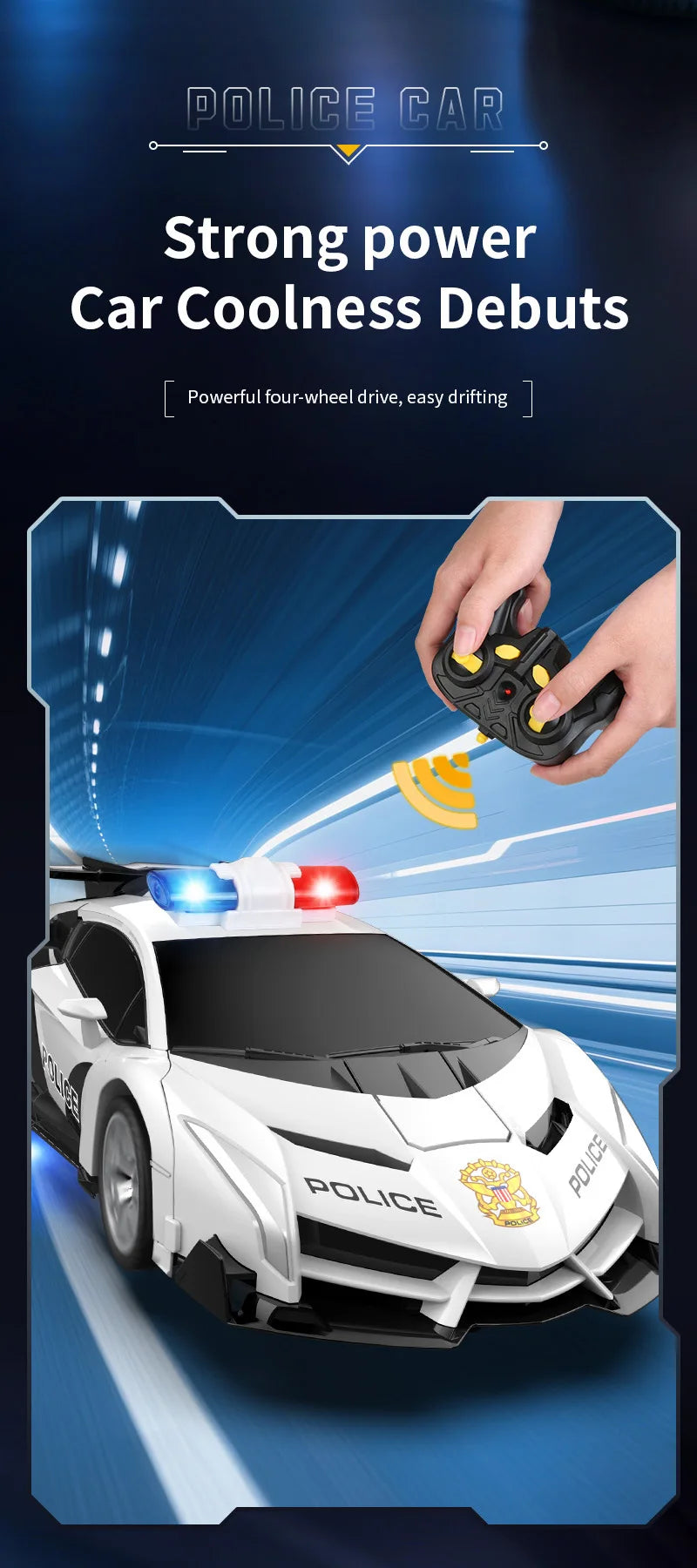 MESIONDY 1:18 Scale RC Car One Button Transform 360 Spin LED Lights 2.4GHz USB Rechargeable for 8-12 Yrs