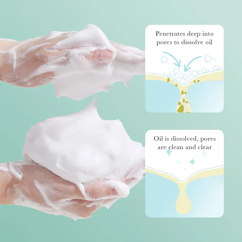 1/2pcs BIOAQUA Salicylic Acid Facial Cleanser Acne Treatment Moisturizing Oil Control Face Wash Foam Face Cleanser Skin Care