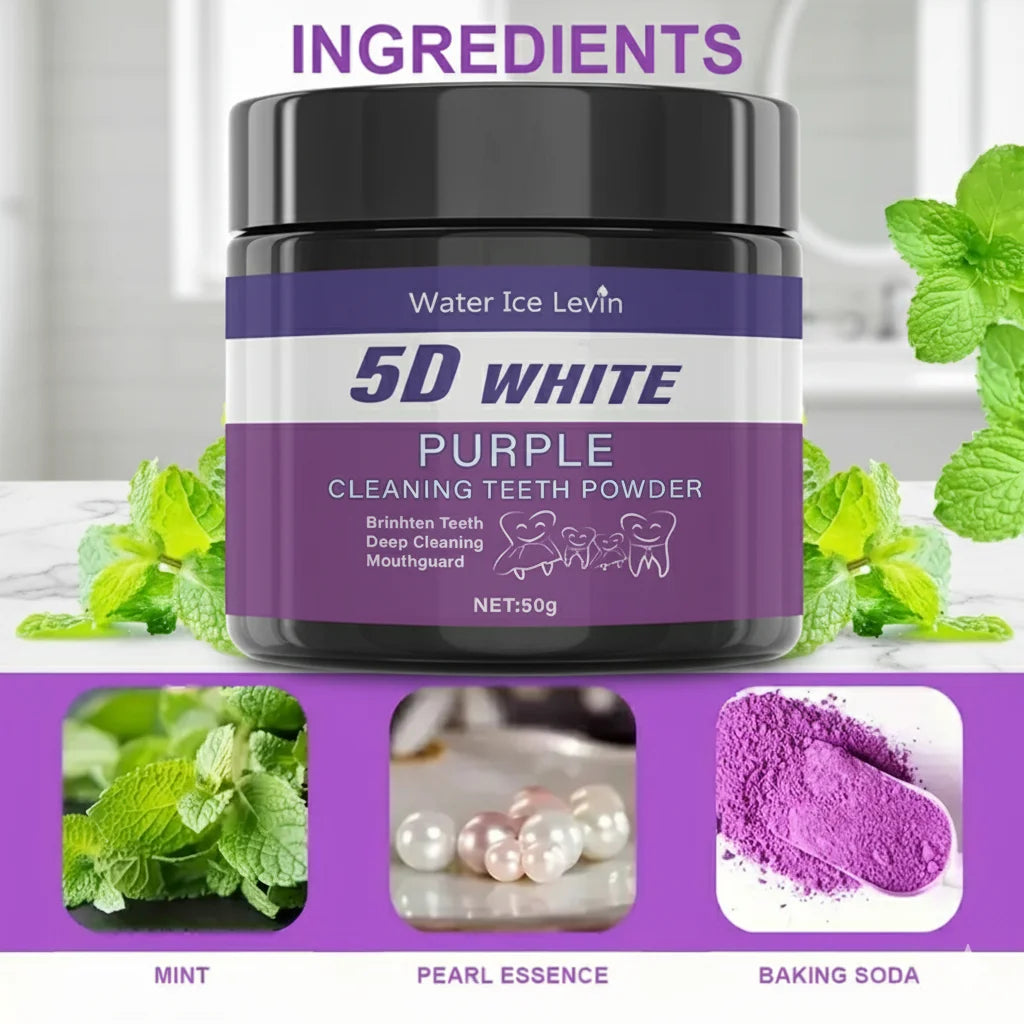 Purple Whitening Teeth Powder