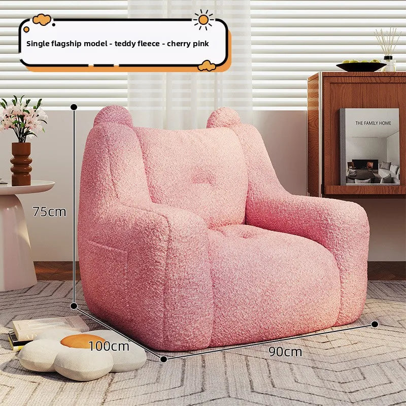 Adult sofa lazy sofa chair reading book corner small sofa chair bedroom cartoon lazy seat