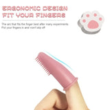 Dog Super Soft Pet Finger Toothbrush Teeth Cleaning Bad Breath Care Nontoxic Silicone Tooth Brush Tool Dog Cat Cleaning Supplies