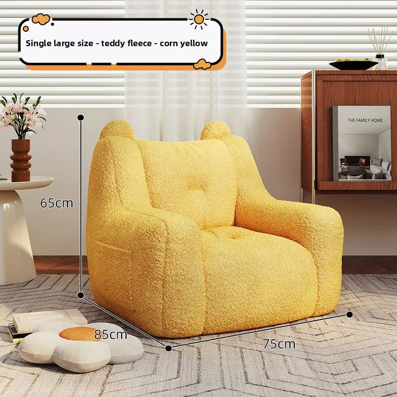Adult sofa lazy sofa chair reading book corner small sofa chair bedroom cartoon lazy seat