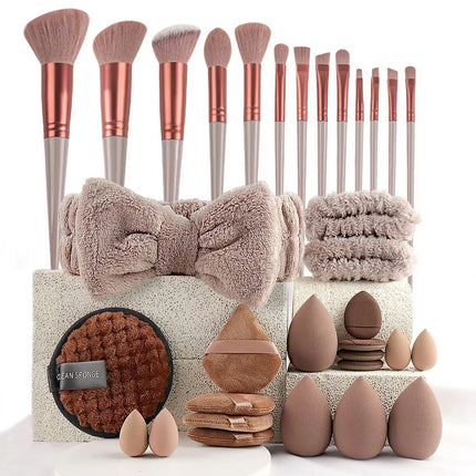 33PCS Professional Makeup Brush & Beauty Blender Set