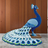 5684 Blue Peacock Building Blocks, Party Games, DIY Crafts, Stress-Relief Blocks, Company Reception Desk, Living Room and Study Decorations, Holiday Gifts, Christmas Eve Gifts, Christmas Friend Gifts, Easter Gifts