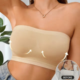 Invisible Women Breathable Mesh Tube Bra Seamless High Elastic Wrapped Sexy Strapless Chest Wraps Tube Tops Pregnant Mothers Bra