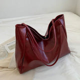Women Tote Bags Fashion Underarm Pouch Large Capacity Soft Pu Shoulder Bag Retro Crossbody Bag Casual Portable Bucket Bag