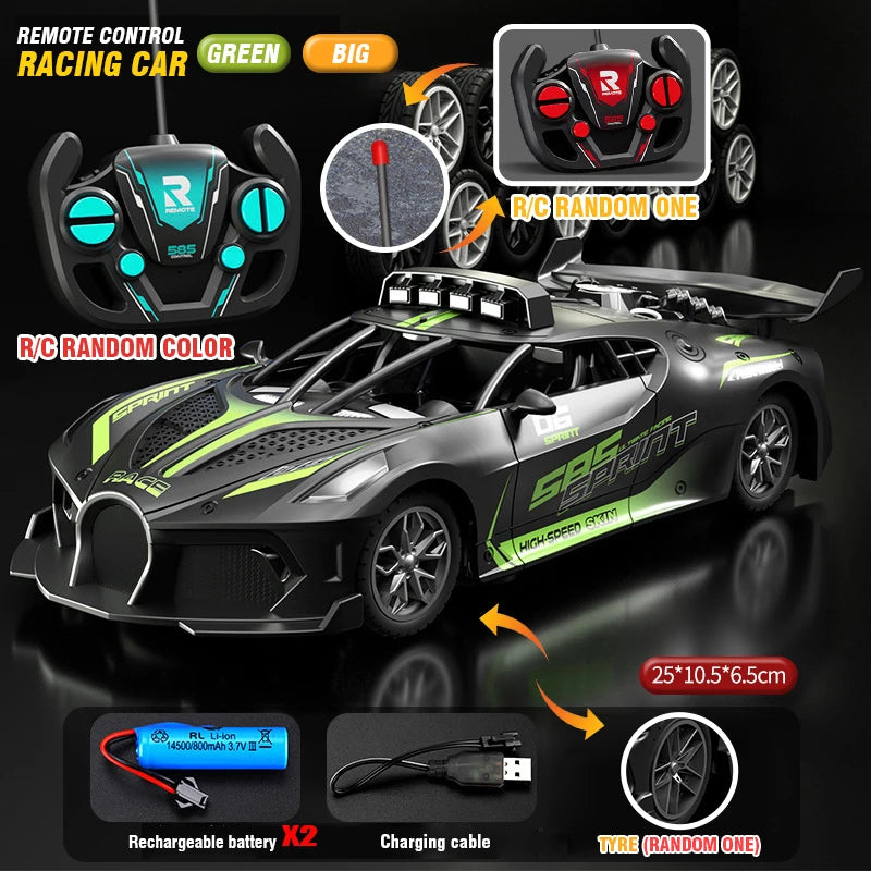 RC Car High Speed Sports Remote Controlled Mini Scale Model Vehicle Electric Drift Racing Car Toys for Boys Kids Birthday Gifts