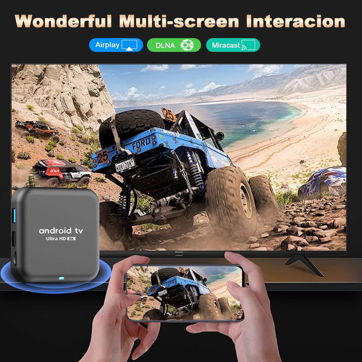 Android 16 Smart TV Box Q18 RK3518 Chip 8GB+256GB 8K Media Player Google Voice Assistant Dual WiFi BT 6.0 Very Fast Set Top Box
