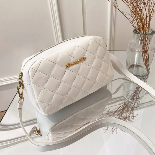 Plaid Tassel Shoulder Bag Women's Purse