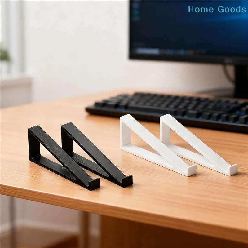 preferred1 Pair Portable Adjustable Keyboard Risers NonSlip Accessories Ergonomic Stand for Computer Office Table Easy Setup