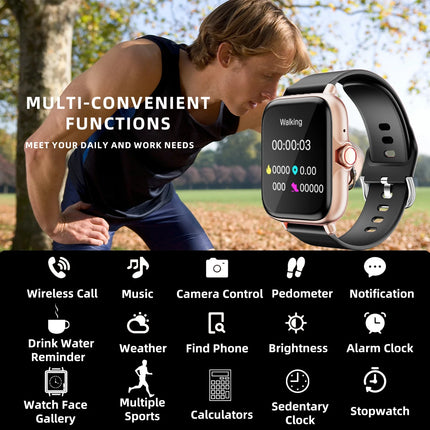 DESERTCAT 1.83" Bluetooth Smart Watch – Fitness Tracker & Call Function