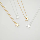 2024 New Women Chocker Gold/Silver Color Chain Star Heart Choker Necklace Jewelry Collana Kolye Bijoux Collares Mujer Collier