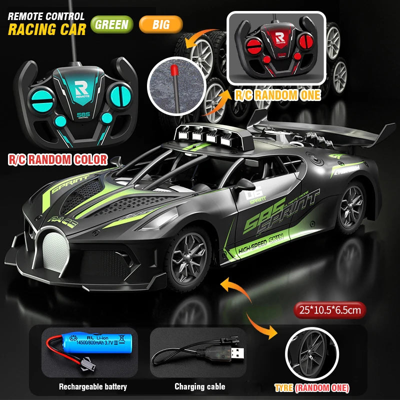 RC Car High Speed Sports Remote Controlled Mini Scale Model Vehicle Electric Drift Racing Car Toys for Boys Kids Birthday Gifts
