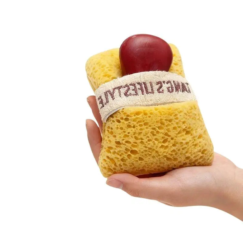 Ultra Soft Bath Sponge With Non-Slip Cotton Strap Rich Foaming Body Scrubber Multi-use Shower Exfoliating Body Cleansing Tool{S}
